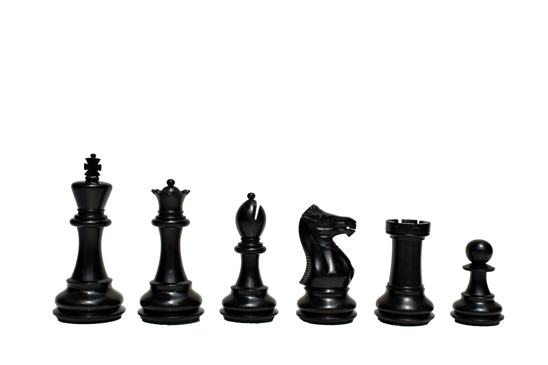 The Philidor Staunton Chess Set Boxwood & Ebonized 4" King with 2" Square beveled Series Chess Board-4094
