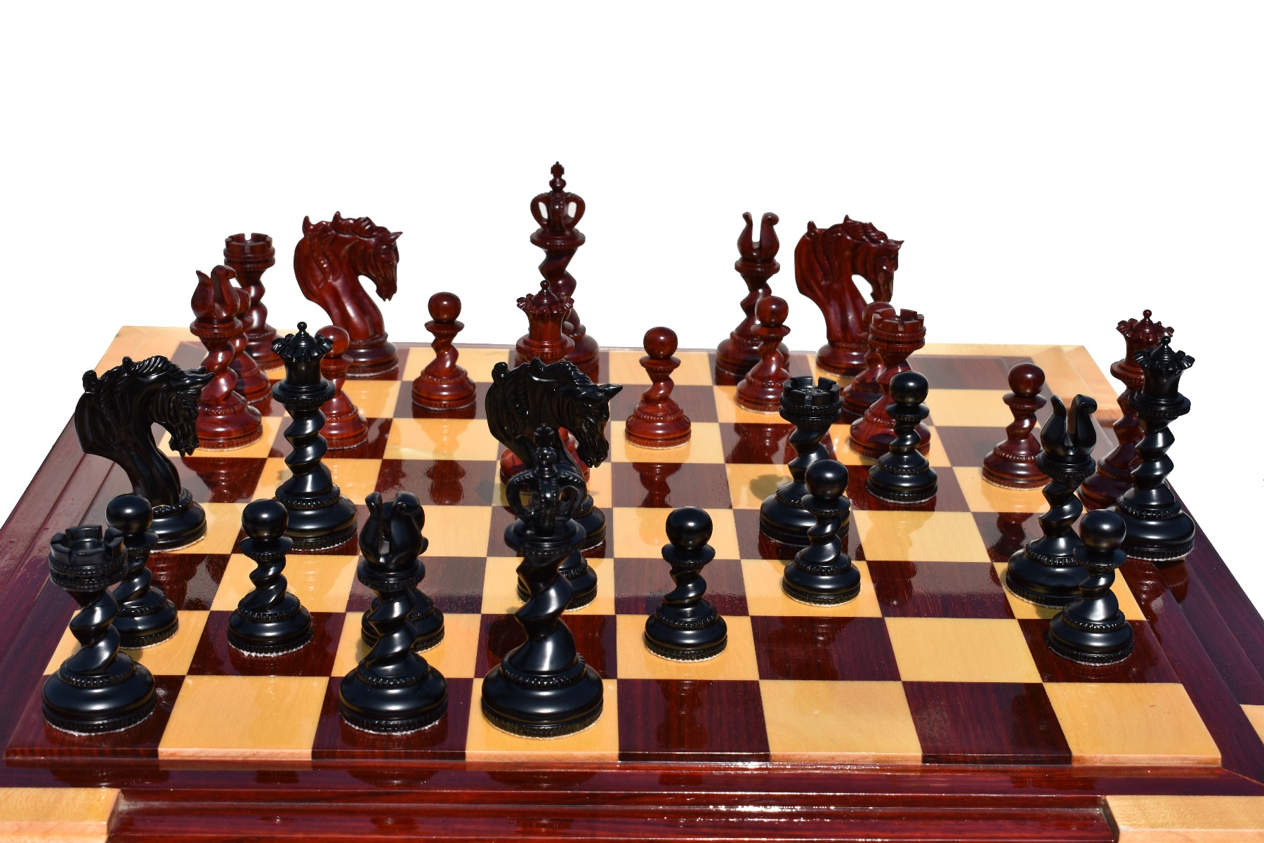 The Goliath Series Chess Pieces Ebony & padauk Prestige 4.5" King-4773