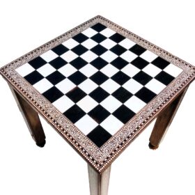 The Maharajah Series with Inlay craftsmanship Chess Table Sheesham Wood with Inlay art work 2.13" Square-4901