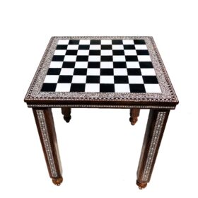 The Maharajah Series with Inlay craftsmanship Chess Table Sheesham Wood with Inlay art work 2.13" Square-4898