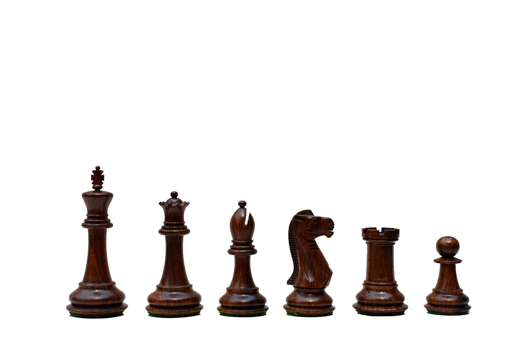 The Sleek Series Chess Set <br> Boxwood & Sheesham <br> 3.75" King with 2" Square chess board-5022 The Sleek Series Chess Set Boxwood & Sheesham 3.75" King with 2" Square chess board-5022