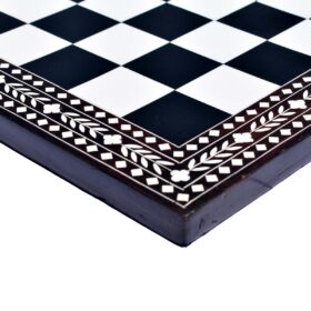 The Heritage Series Chess Board Black Stained Sheesham & Acrylic 1.75" Square-4912