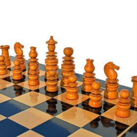 Calvert Series Chess Pieces Antiqued Boxwood & Ebony 4.4" king-5154