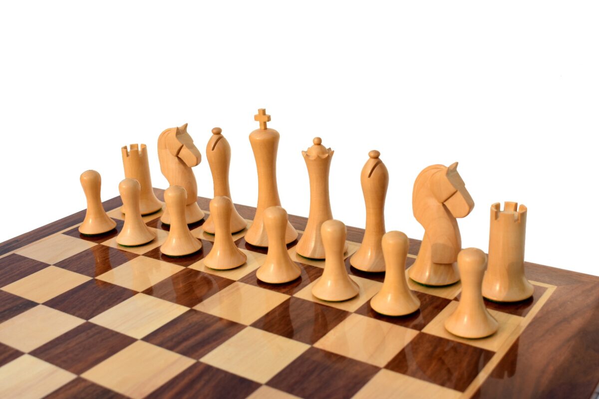 Ulbrich Series Chess Pieces Boxwood & Padauk 3.75" King -5090