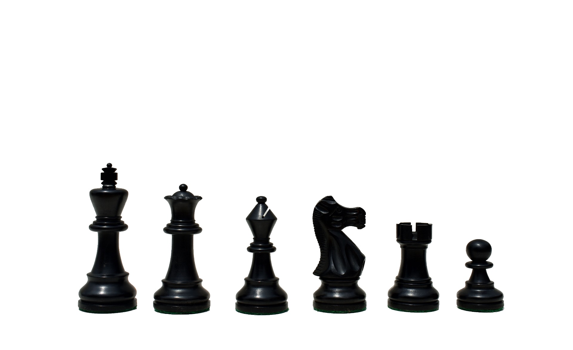 British Series Chess Pieces Boxwood & Ebonized 3.25" King-5575