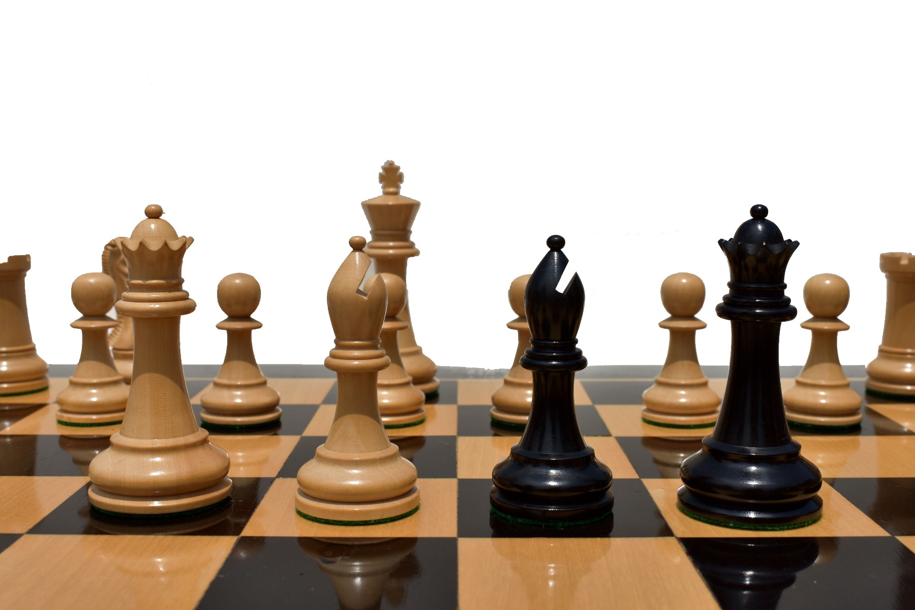 Collector Iv Series Chess Pieces <br> Boxwood & Ebony <br> 4" King-5562 Collector Iv Series Chess Pieces Boxwood & Ebony 4" King-5562