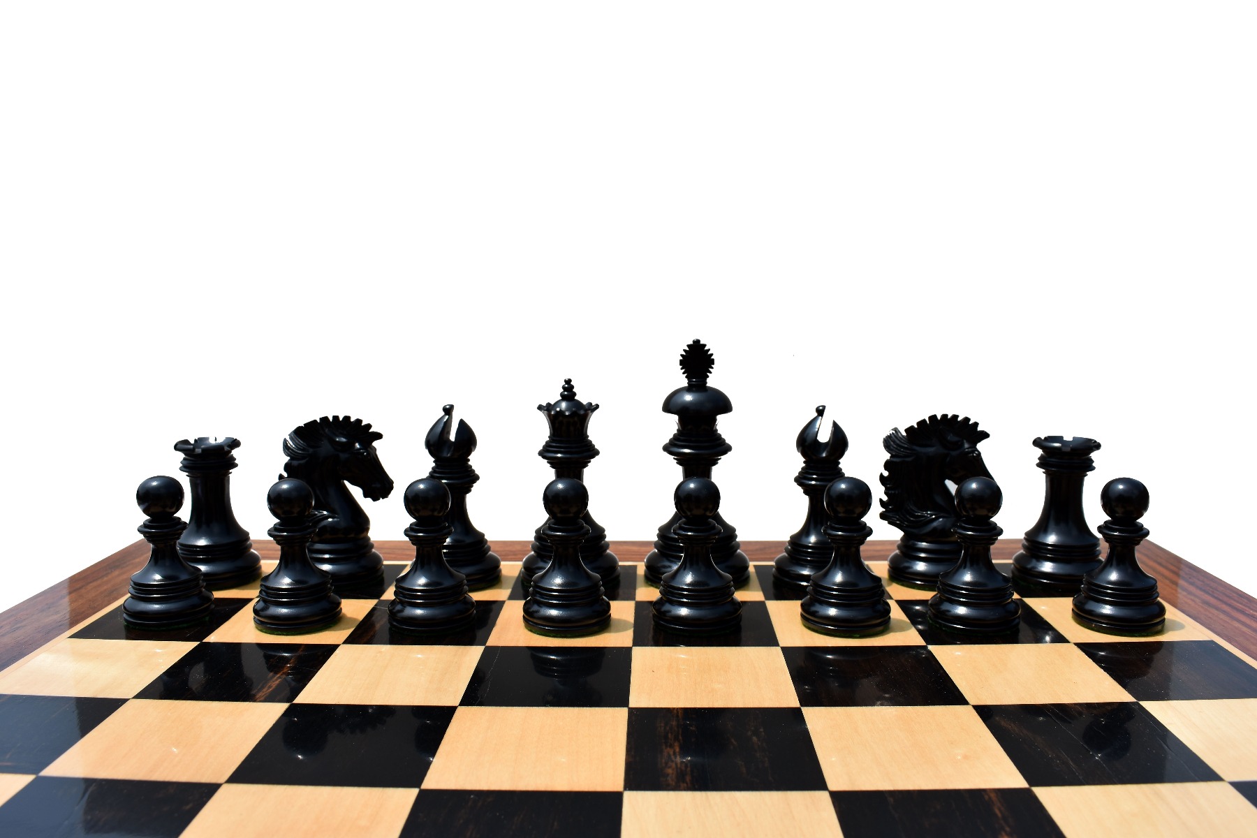 Wellington Series Chess Pieces Boxwood & Ebony 4.4" King-5619