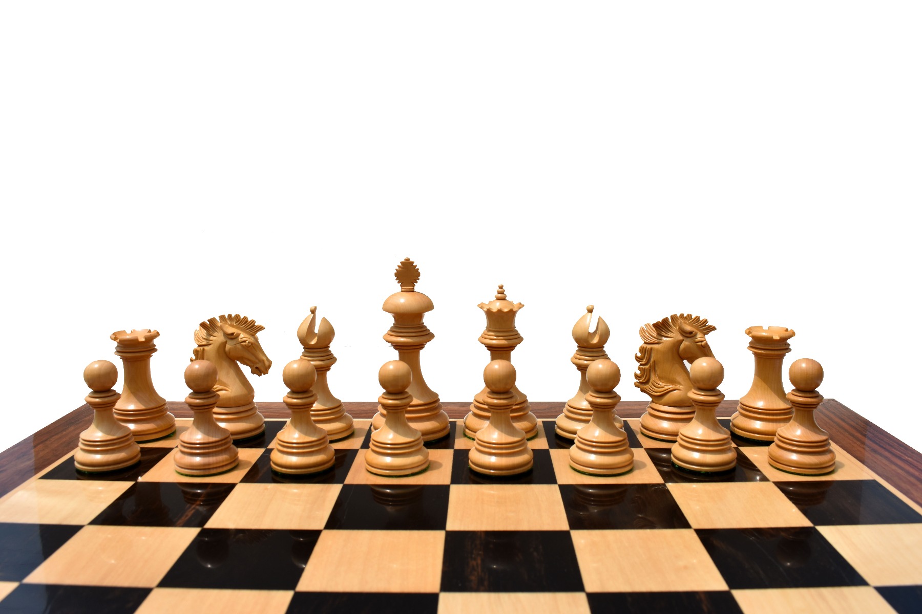 Wellington Series Chess Pieces Boxwood & Ebony 4.4" King-5617