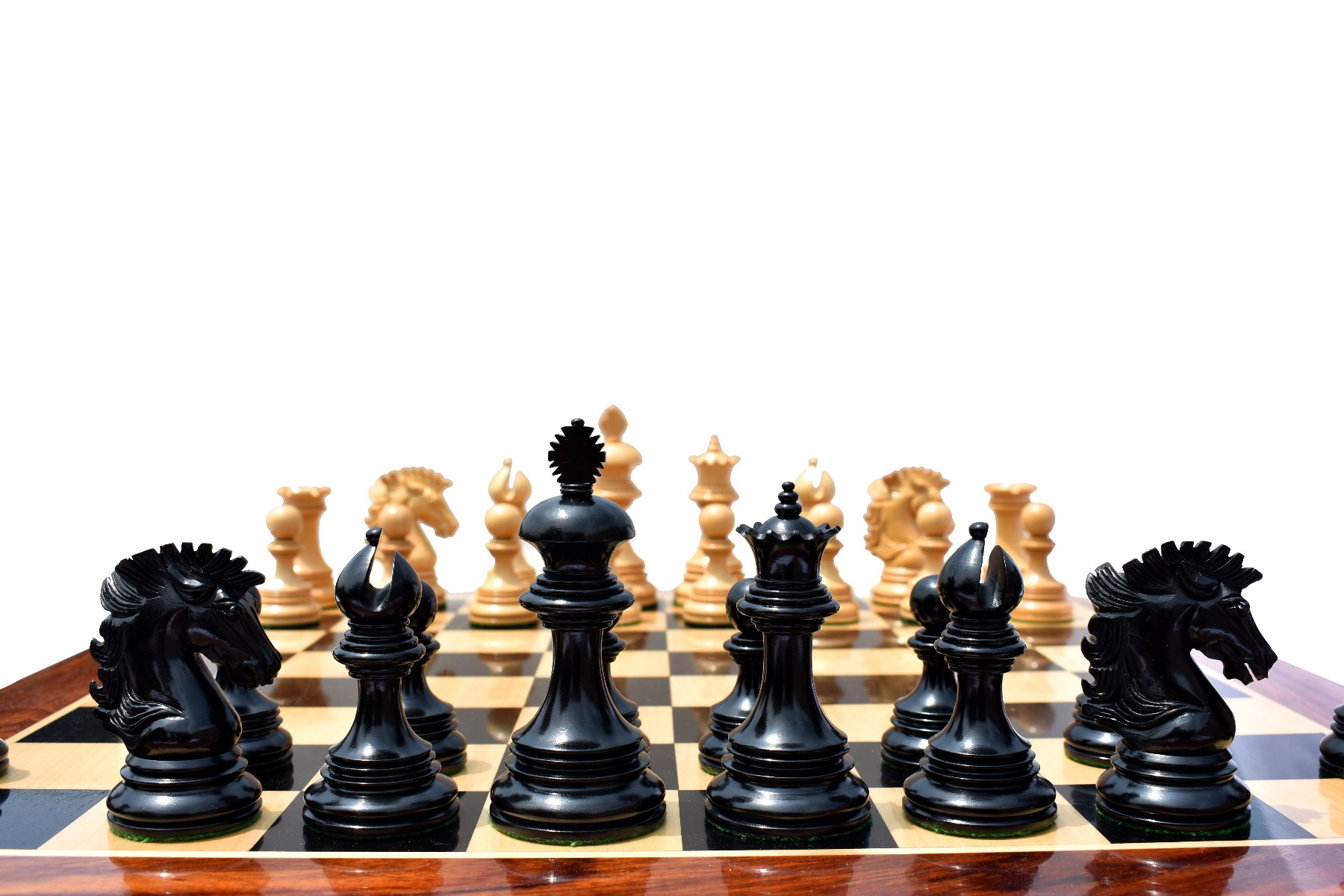 Wellington Series Chess Pieces Boxwood & Ebony 4.4" King-5621