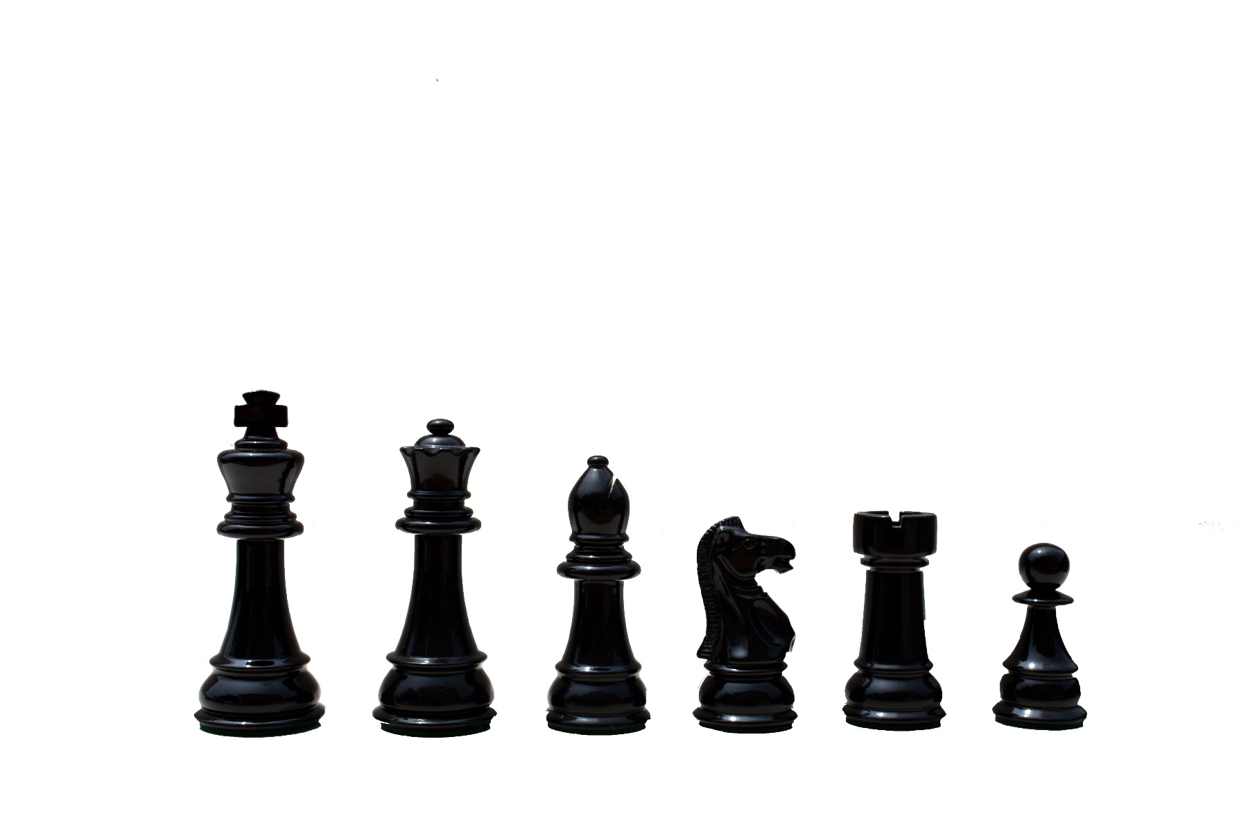 Windsor Castle Series Chess Pieces <br> Ivory White & Black Lacquered <br> 4" King-5317 Windsor Castle Series Chess Pieces Ivory White & Black Lacquered 4" King-5317