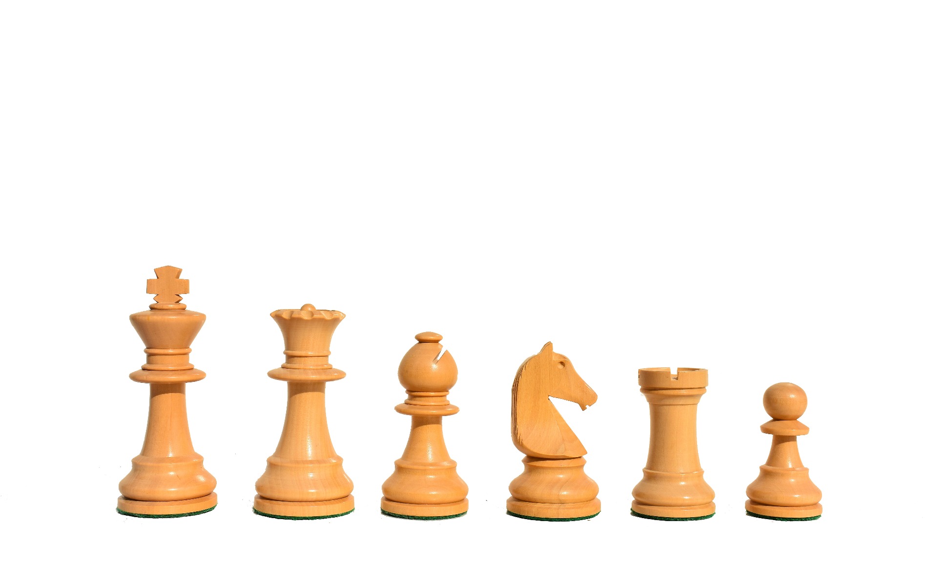 B210 Henri Chavet Series - 1980-1990 reproduction-Chess Pieces <br> Boxwood & Dark Antique Gilded <br> 3.625" King-6013 B210 Henri Chavet Series - 1980-1990 reproduction-Chess Pieces Boxwood & Dark Antique Gilded 3.625" King-6013