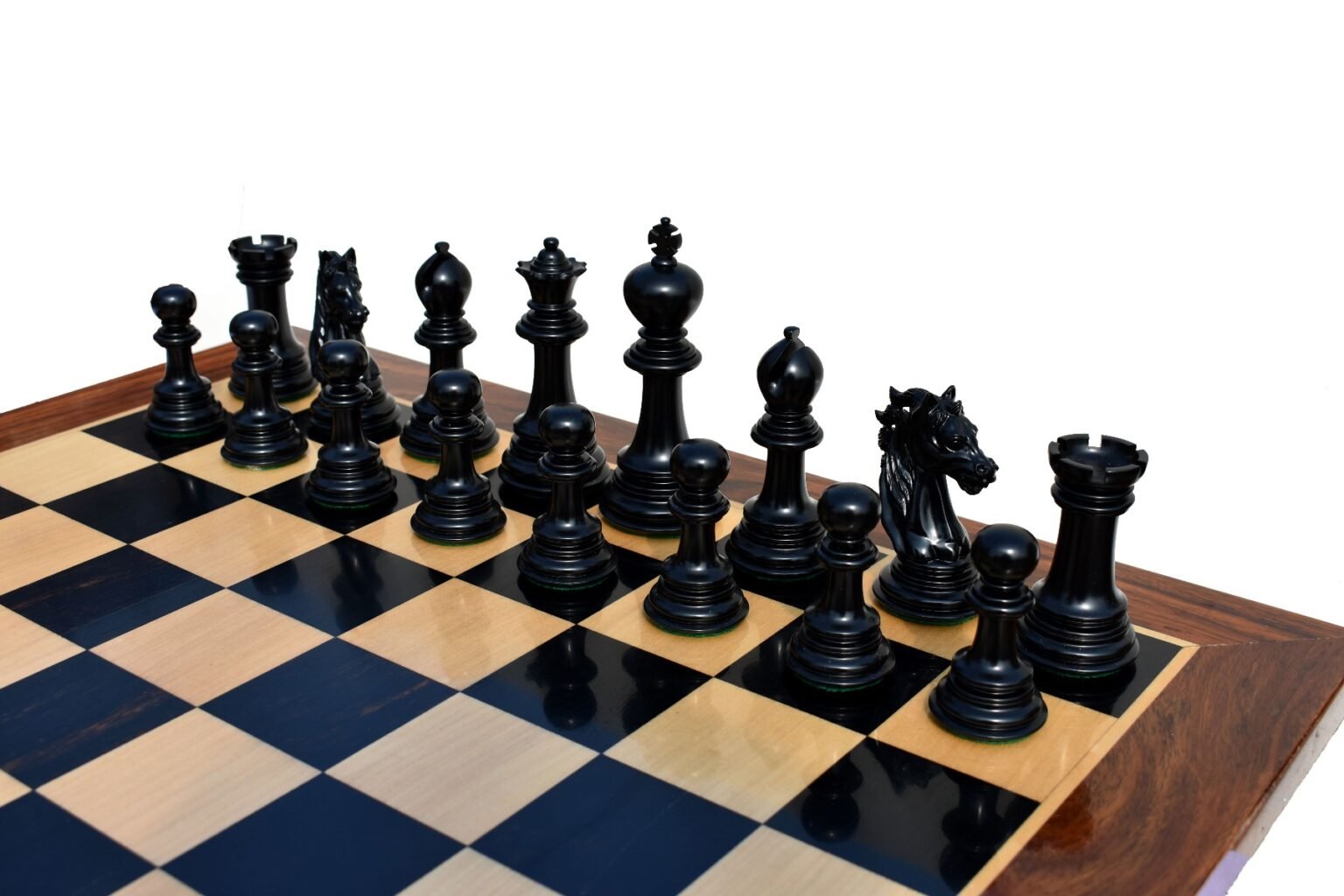 Royal Admiral Series Chess set Boxwood & Ebony (Matte Finish) 4.4