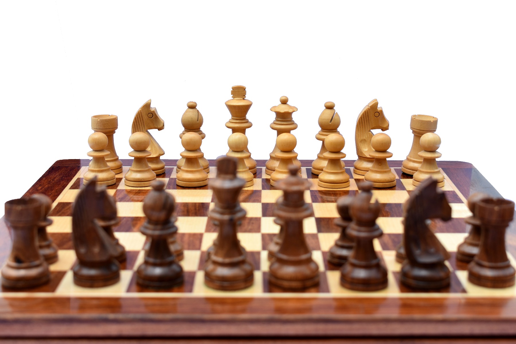 Travel Magnetic Chess set <br> Maple & Sheesham <br> 12" Square -5981 Travel Magnetic Chess set Maple & Sheesham 12" Square -5981