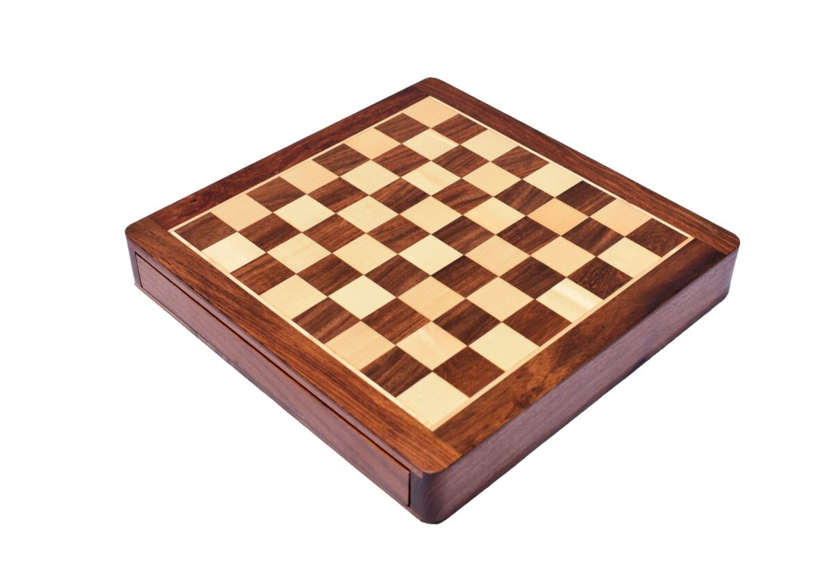 Travel Magnetic Chess set Maple & Sheesham 10 Square -5925
