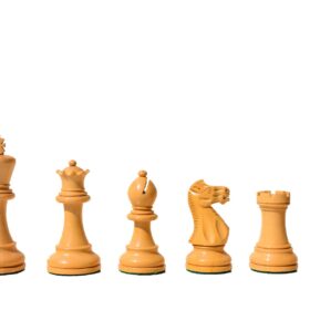 Grandmaster Series Chess Pieces Boxwood & Green Gilded Boxwood 3.75" King-6468