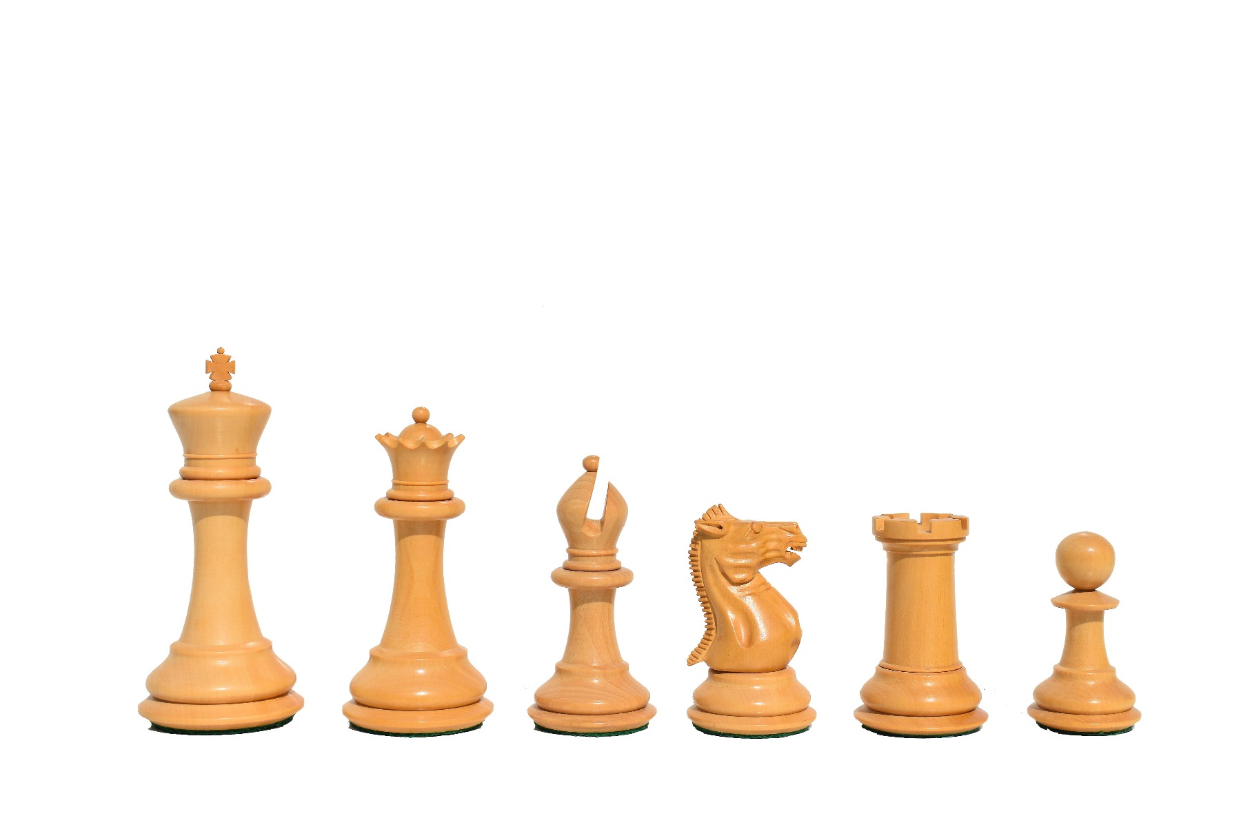 1849 Jaques exclusive Series staunton chess pieces Boxwood & Ebony 4.4" King-6339