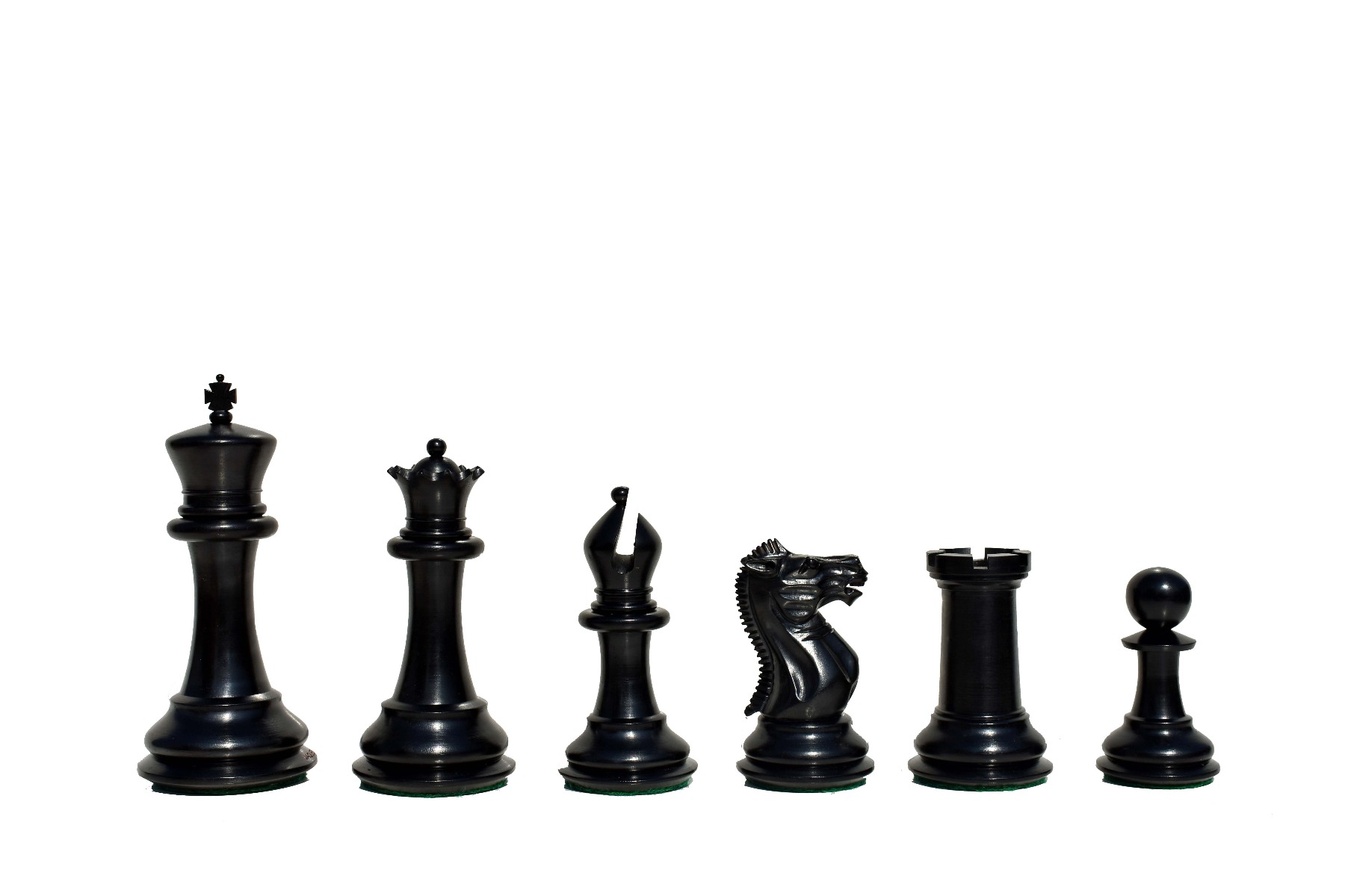 1849 Jaques exclusive Series staunton chess pieces Boxwood & Ebony 4.4" King-6340