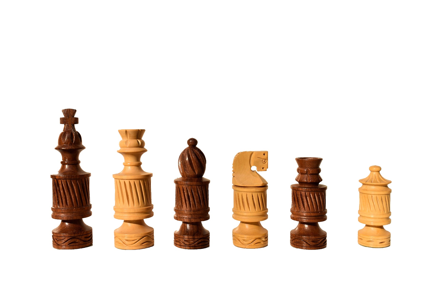 The Candel Series chess set Boxwood & Sheesham 3.75" King with 16" Chess Board-6651