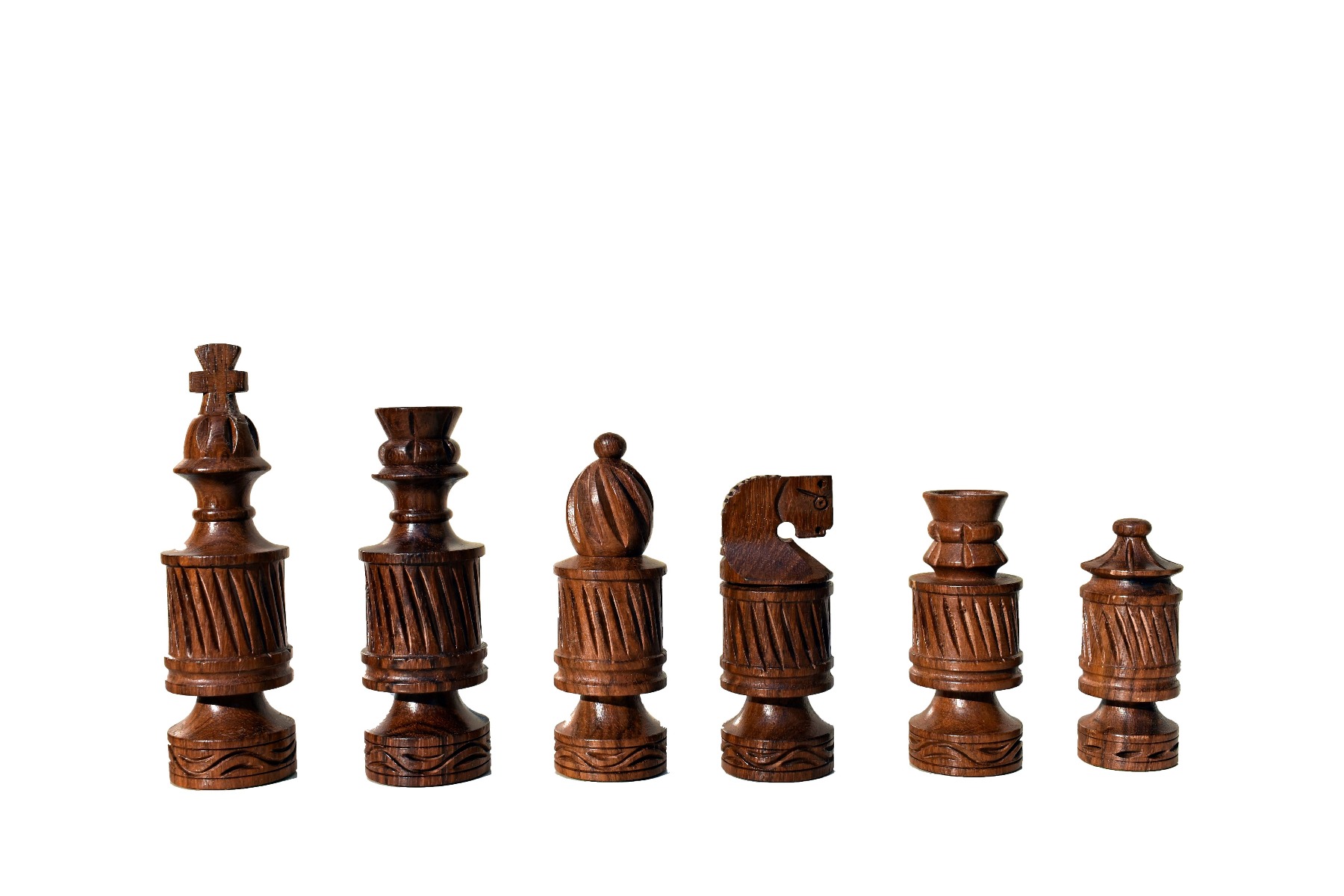 The Candel Series chess set Boxwood & Sheesham 3.75" King with 16" Chess Board-6653