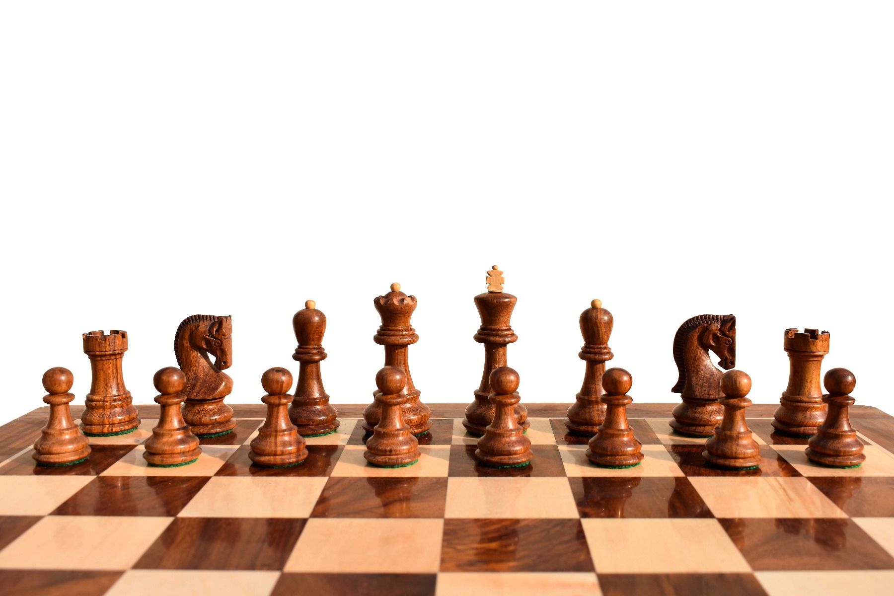 Yugoslavia Series Chess set Boxwood & Sheeshma 3" King with 16" Folding Chessboard-6798