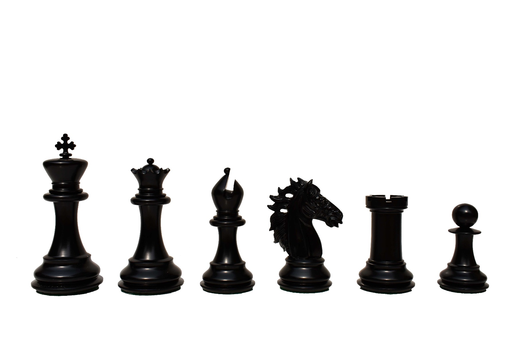 The Alexander Stallion Chess Pieces Boxwood & Ebony 4.4" King-6982