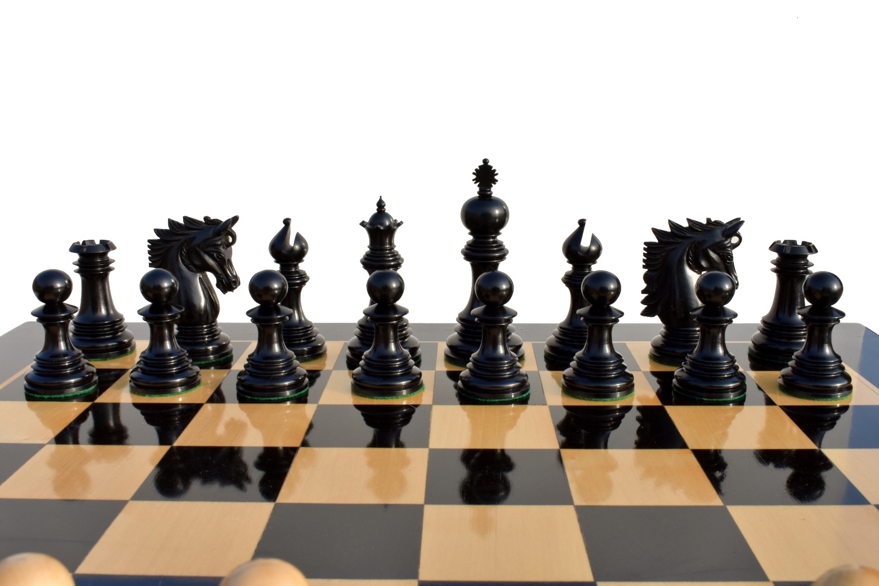 Victoria Castle Series Chess Pieces Boxwood & Ebony 4.4" King-7070