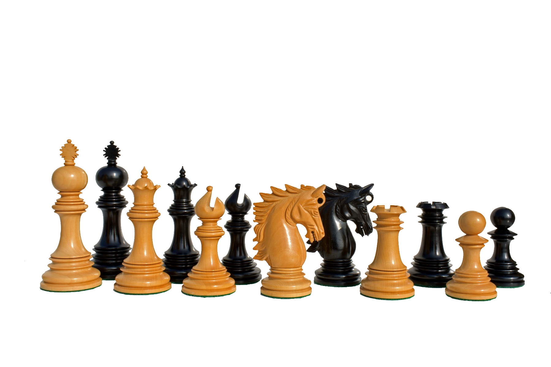 Victoria Castle Series Chess Pieces Boxwood & Ebony 4.4" King-7062