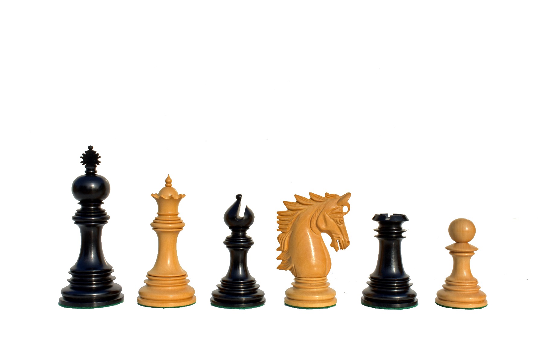 Victoria Castle Series Chess Pieces Boxwood & Ebony 4.4" King-7063