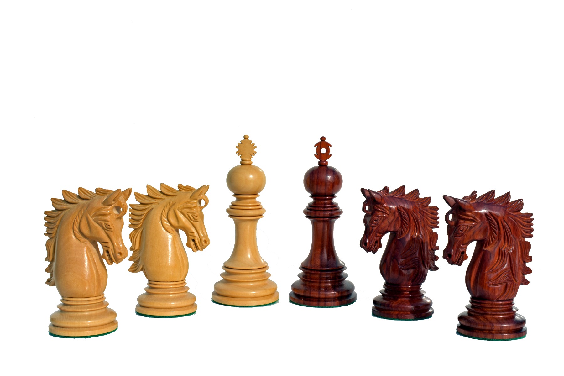Victoria Castle Series Chess Pieces <br> Boxwood & padauk <br> 4.4" King-7053 Victoria Castle Series Chess Pieces Boxwood & padauk 4.4" King-7053