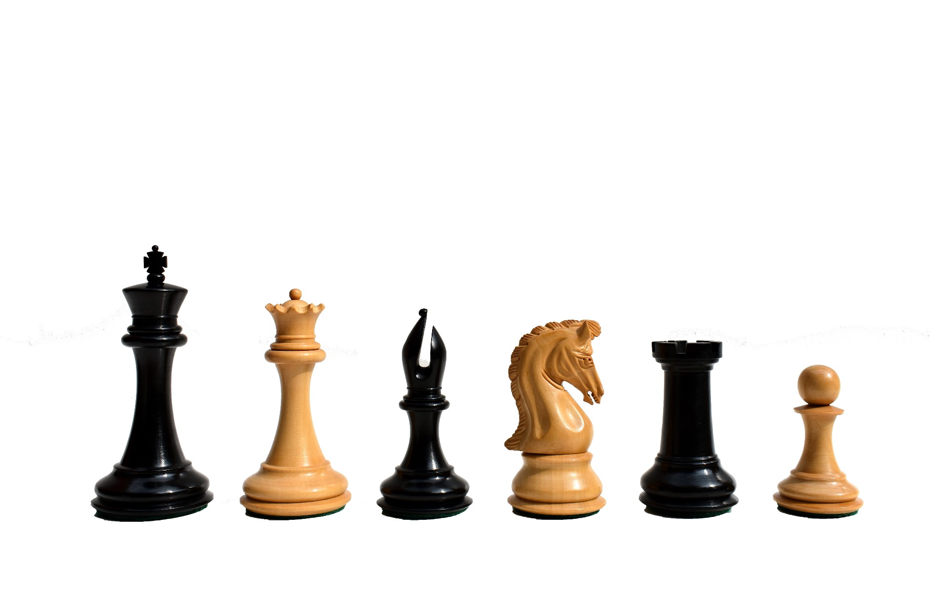 Imperial Series chess set Boxwood & Ebony 3" King with 2" square chess board-7021