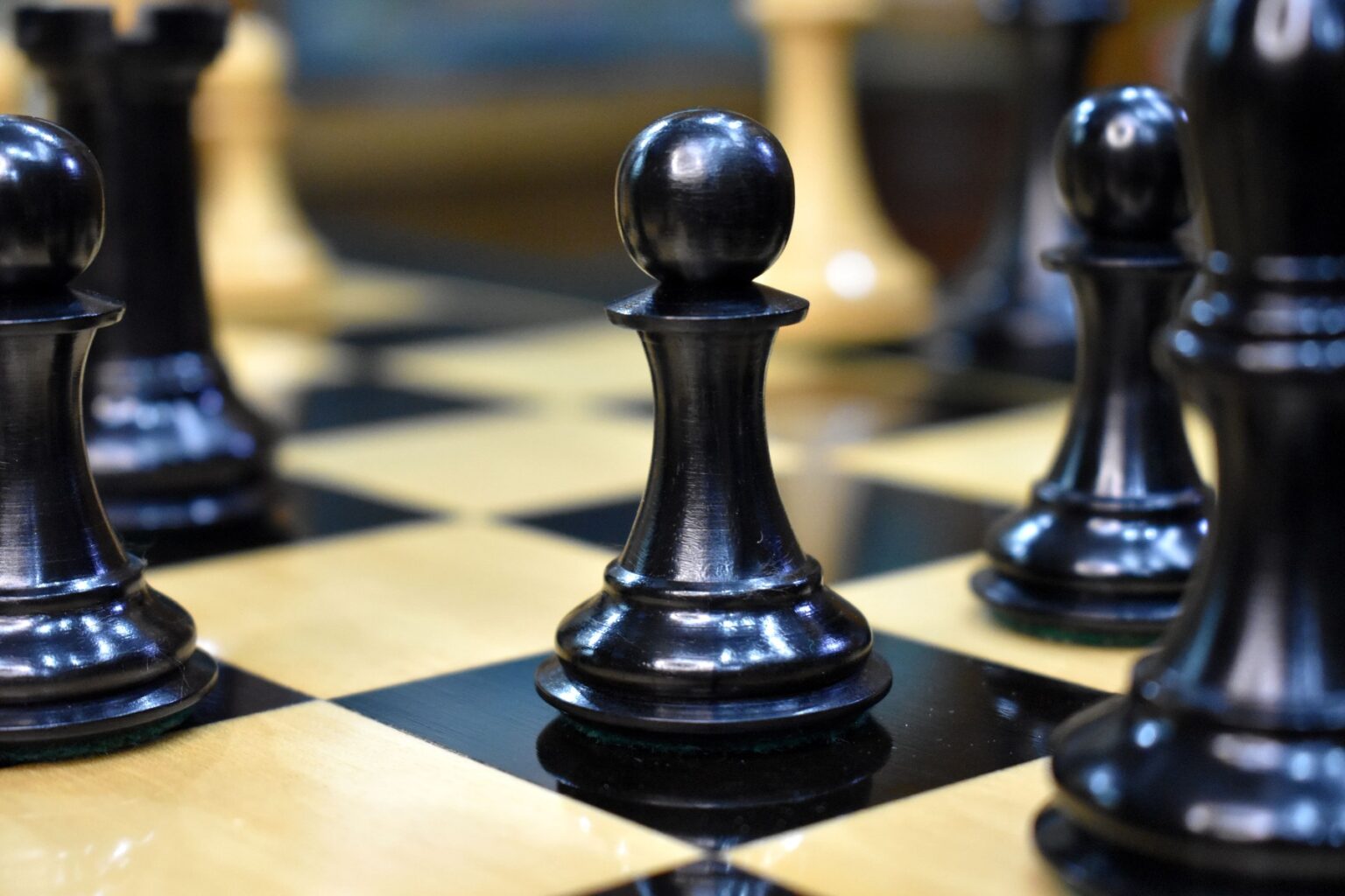 Imperial Series chess set Boxwood & Ebony 3