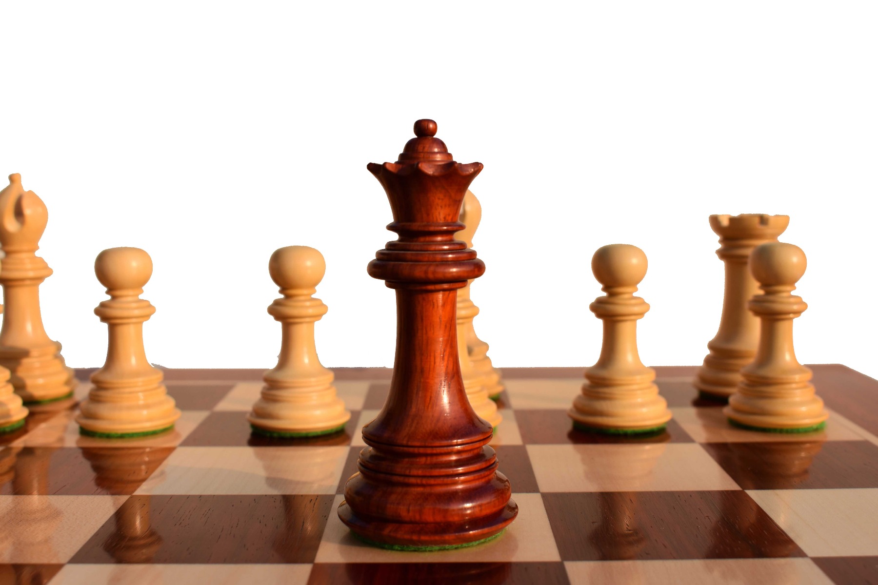 Svadilfari Stallion Series Chess Pieces <br> Boxwood & Padauk <br> 4.4" king-6960 Svadilfari Stallion Series Chess Pieces Boxwood & Padauk 4.4" king-6960