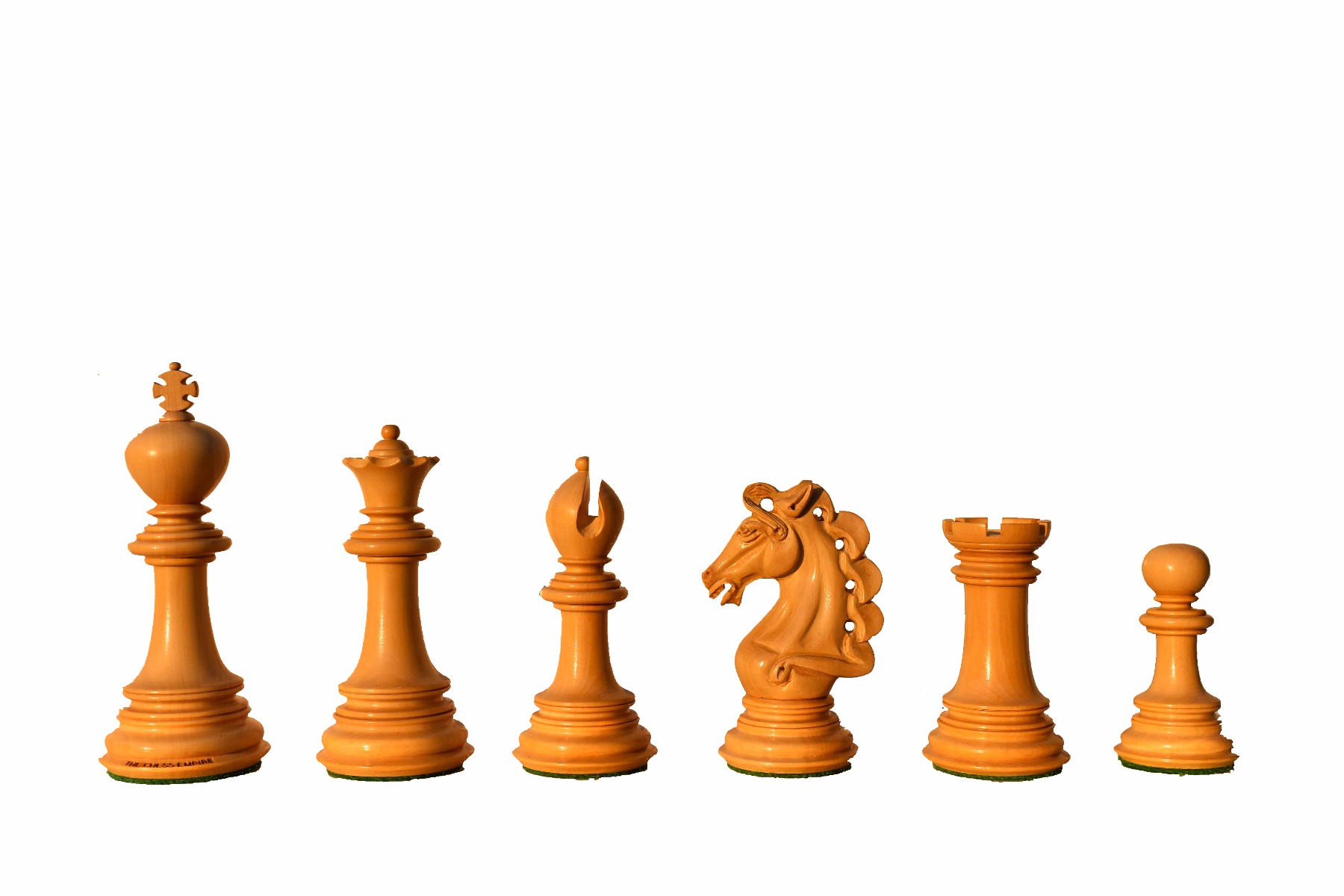 Svadilfari Stallion Series Chess Pieces <br> Boxwood & Padauk <br> 4.4" king-6950 Svadilfari Stallion Series Chess Pieces Boxwood & Padauk 4.4" king-6950