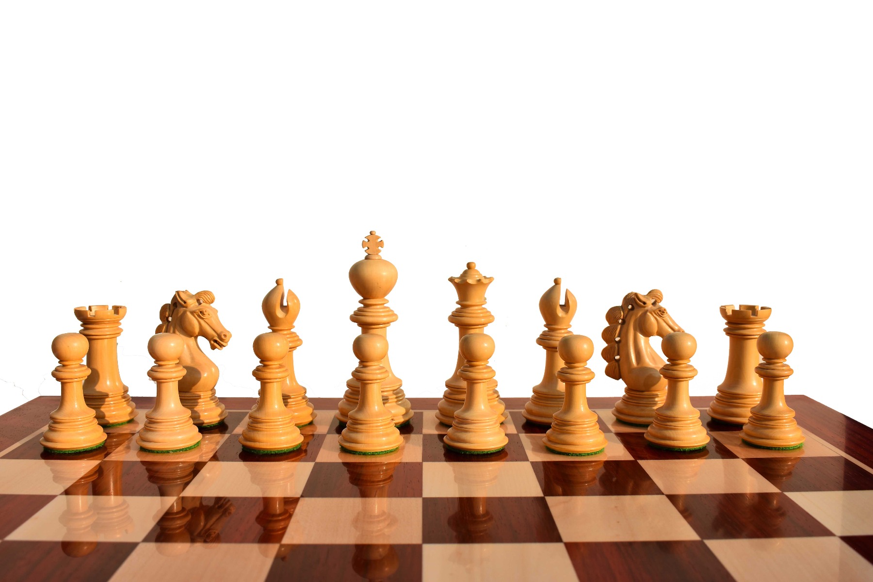 Svadilfari Stallion Series Chess Pieces <br> Boxwood & Padauk <br> 4.4" king-6952 Svadilfari Stallion Series Chess Pieces Boxwood & Padauk 4.4" king-6952