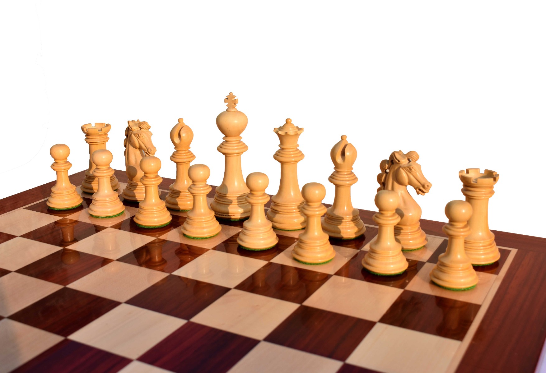 Svadilfari Stallion Series Chess Pieces <br> Boxwood & Padauk <br> 4.4" king-6953 Svadilfari Stallion Series Chess Pieces Boxwood & Padauk 4.4" king-6953