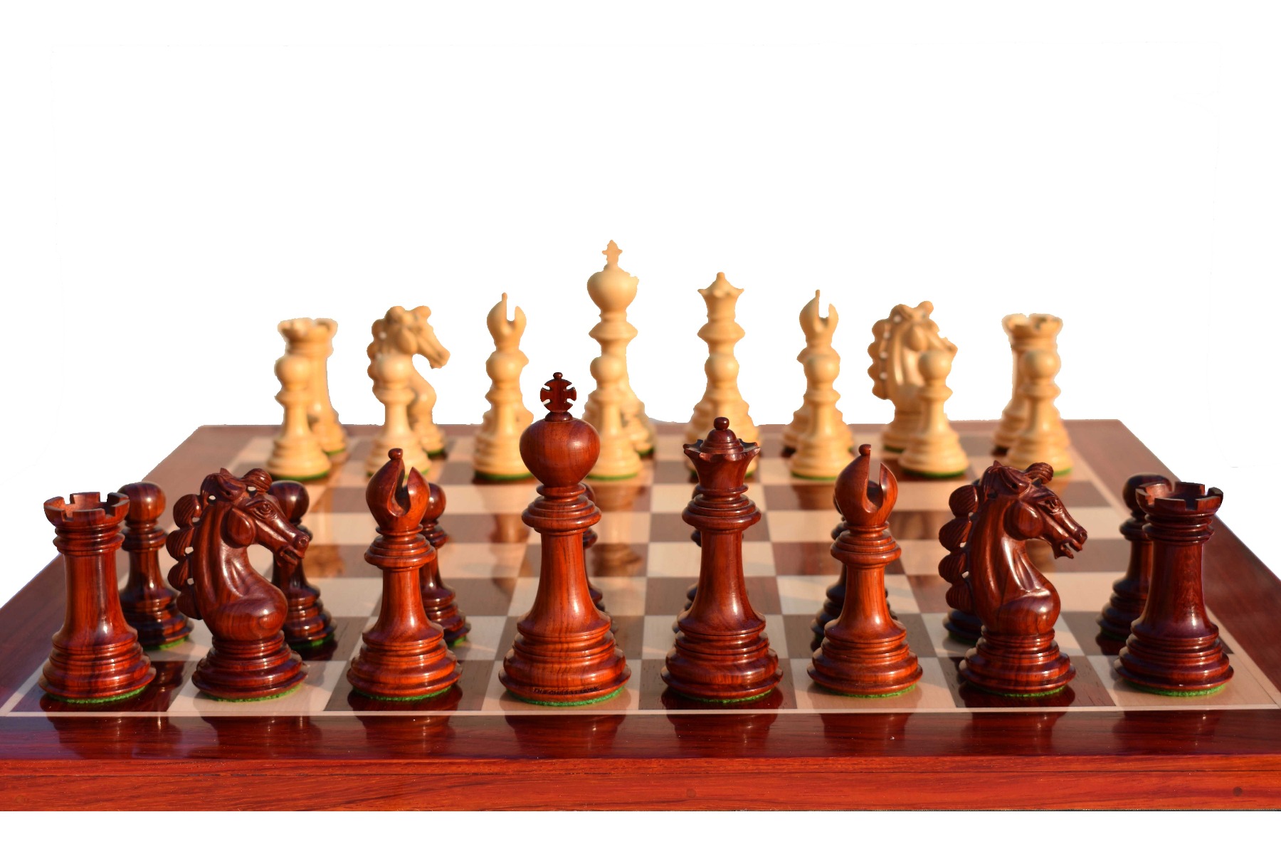 Svadilfari Stallion Series Chess Pieces <br> Boxwood & Padauk <br> 4.4" king-6958 Svadilfari Stallion Series Chess Pieces Boxwood & Padauk 4.4" king-6958