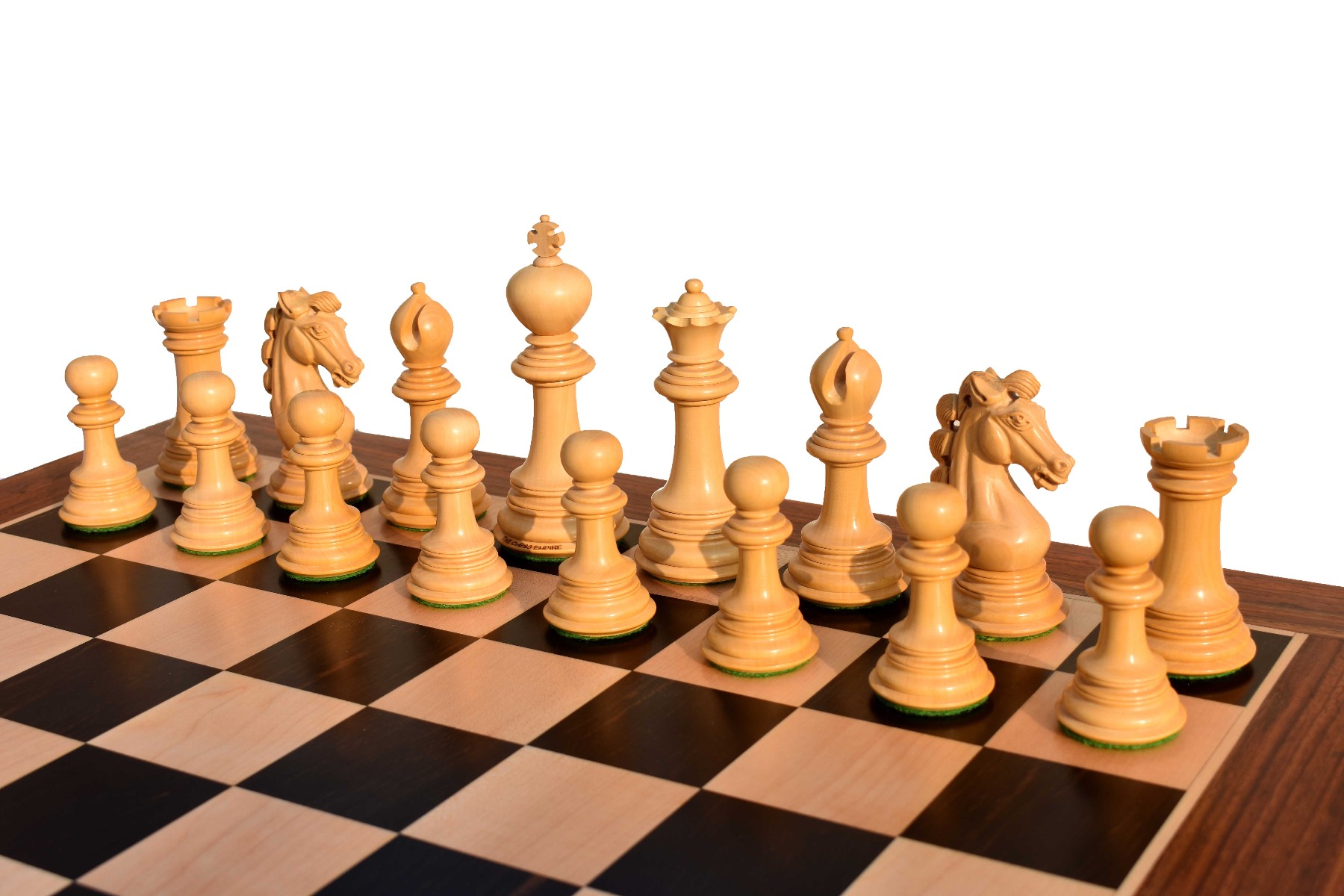 Svadilfari Stallion Series Chess Pieces Boxwood & Ebony 4.4" king-6905