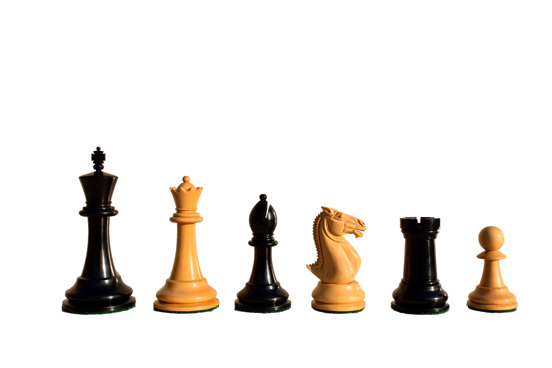 The Alegria Series Chess Set <br> Boxwood & Ebony <br> 4.25" King with 2.25" Square Chess Board-7139 The Alegria Series Chess Set Boxwood & Ebony 4.25" King with 2.25" Square Chess Board-7139