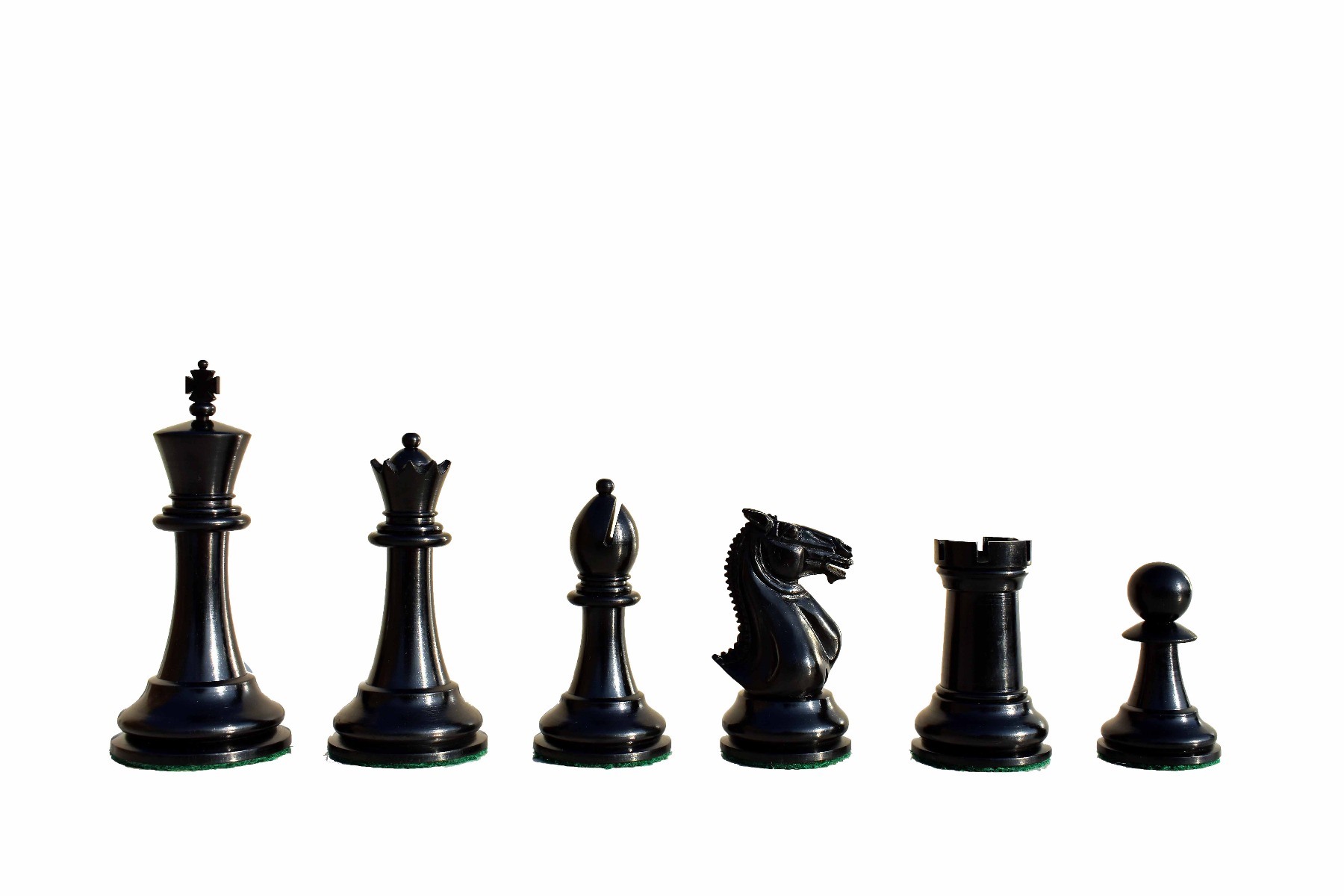 The Alegria Series Chess Set <br> Boxwood & Ebony <br> 4.25" King with 2.25" Square Chess Board-7140 The Alegria Series Chess Set Boxwood & Ebony 4.25" King with 2.25" Square Chess Board-7140