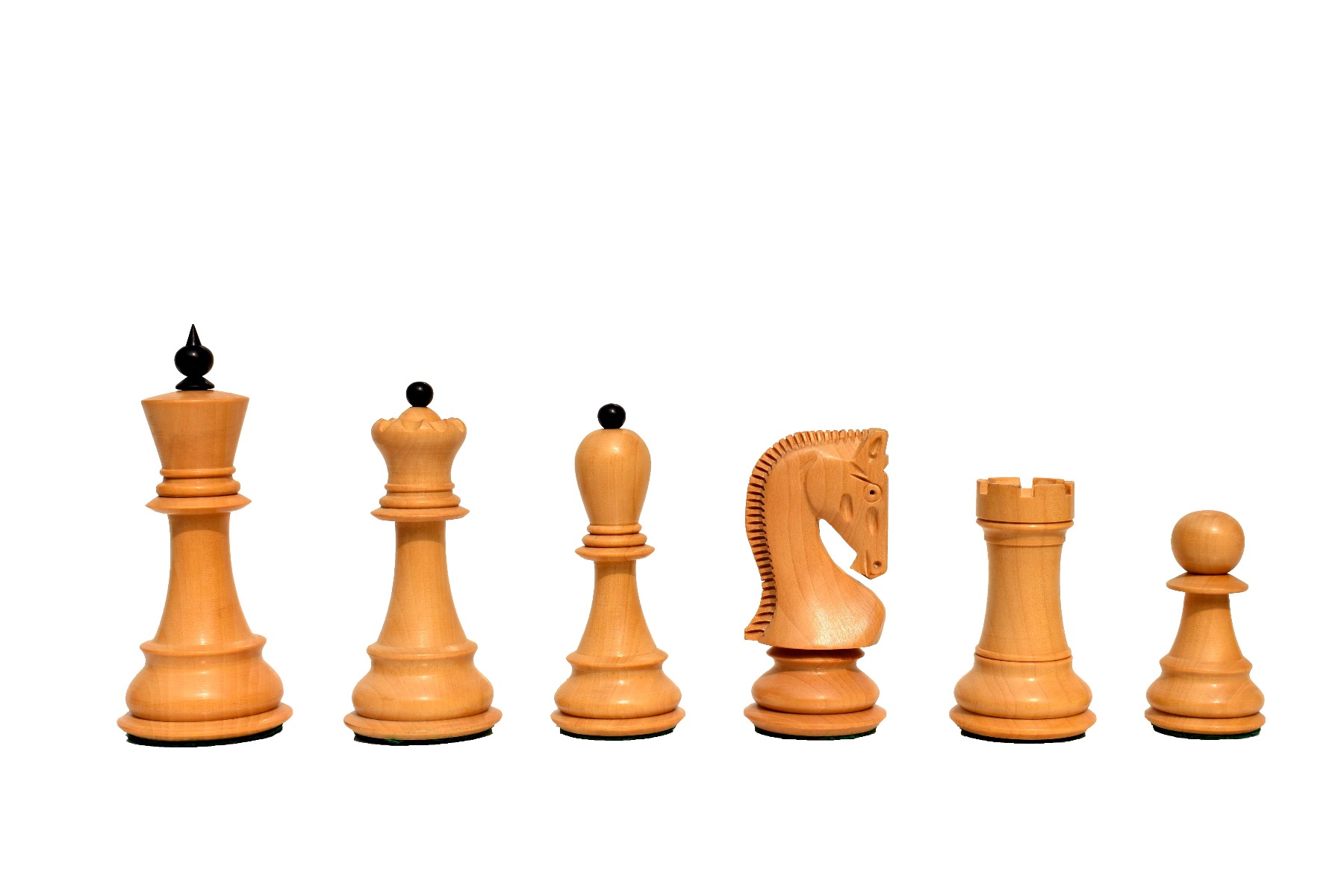 Zagreb 59 Series Chess Pieces Boxwood & Ebonized 3.9" King -7275