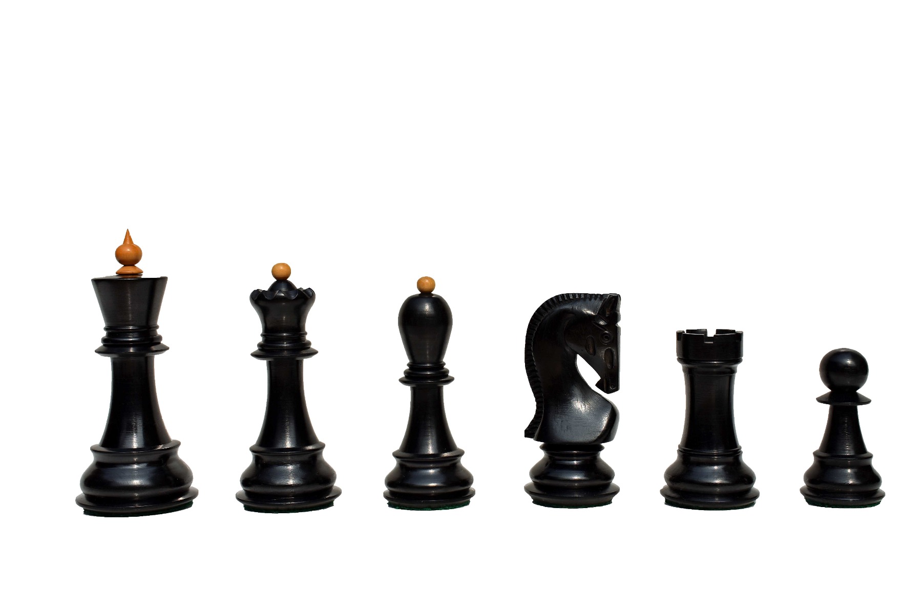 Zagreb 59 Series Chess Pieces <br> Boxwood & Ebony <br> 3.9" King -0 Zagreb 59 Series Chess Pieces Boxwood & Ebony 3.9" King -0