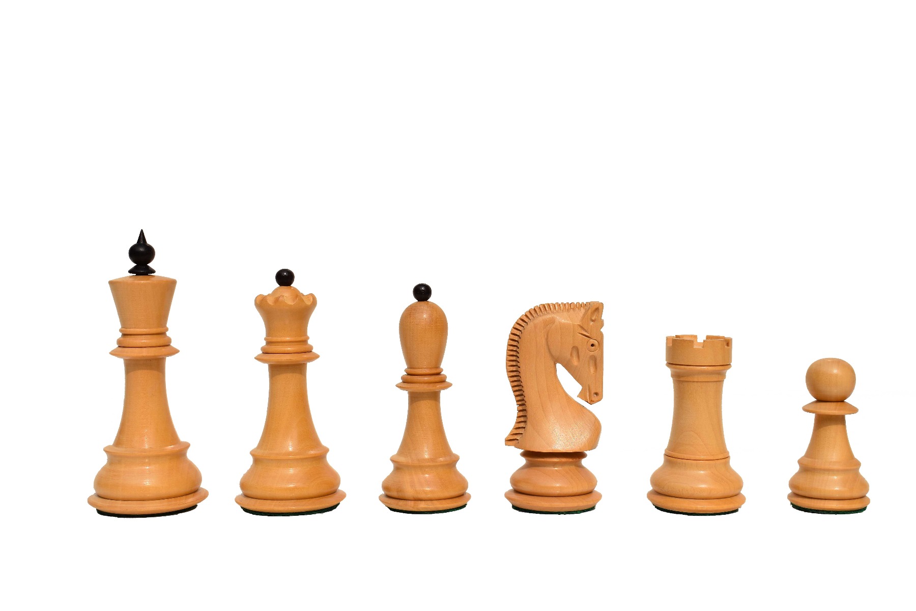 Zagreb 59 Series Chess Pieces <br> Boxwood & Rosewood <br> 3.9" King -7283 Zagreb 59 Series Chess Pieces Boxwood & Rosewood 3.9" King -7283
