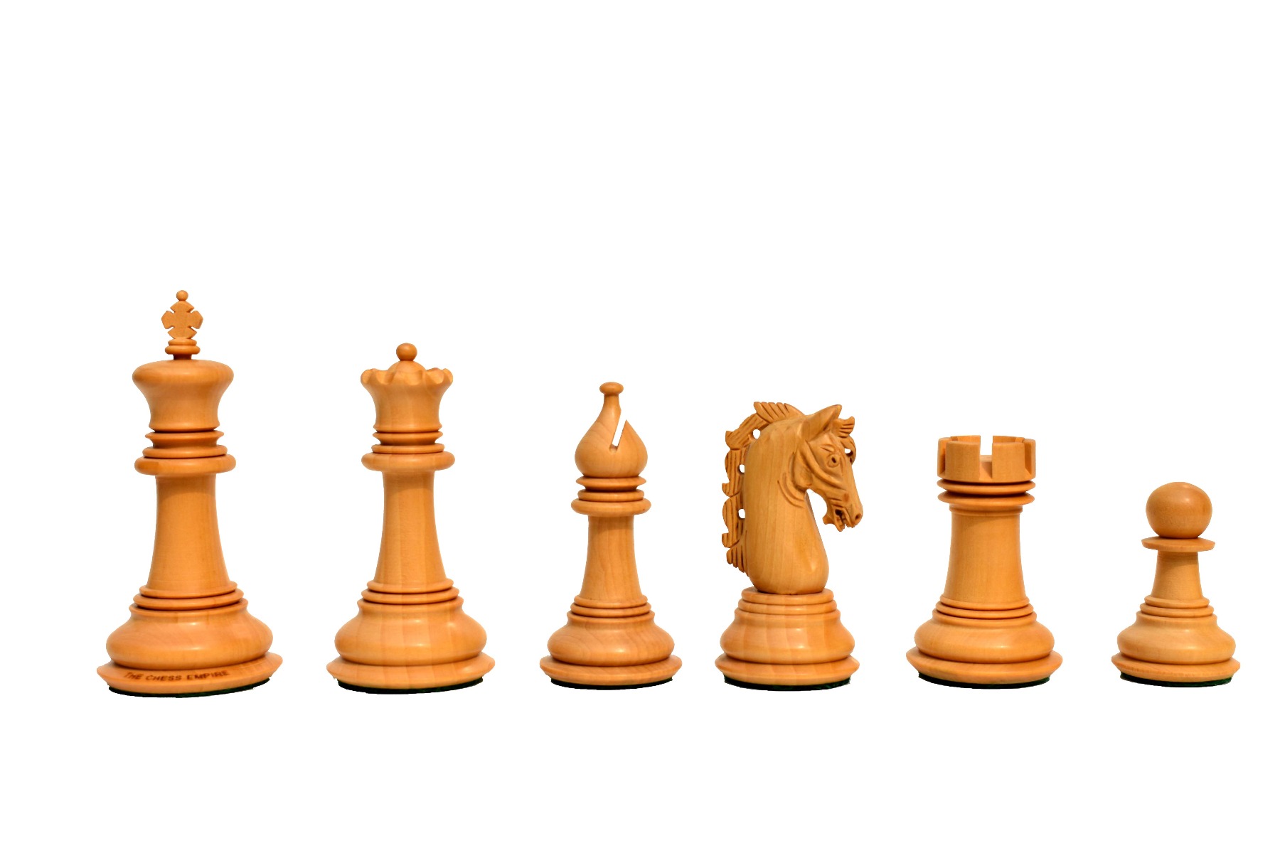 The Hector Series 4" Chess Pieces Boxwood & Compress Woods 4" King-7379