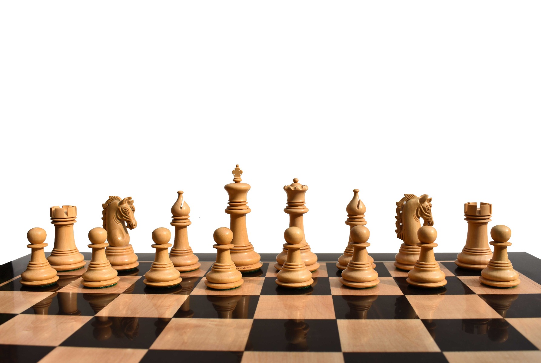 The Hector Series 4" Chess Pieces Boxwood & Compress Woods 4" King-7381