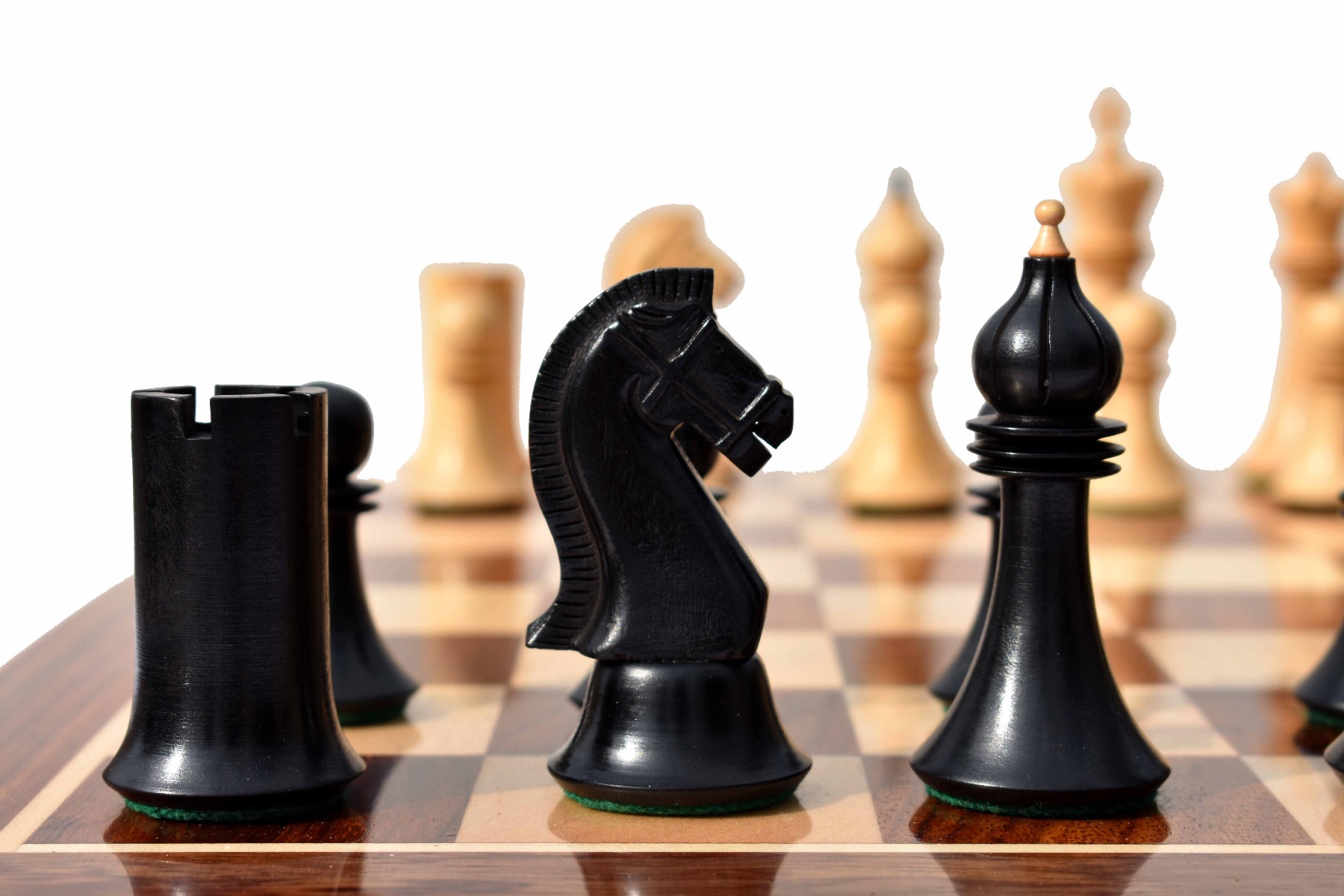 Forever Chessmen Series chess pieces <br> Boxwood & Ebonized <br> 3.5" King-7476 Forever Chessmen Series chess pieces Boxwood & Ebonized 3.5" King-7476