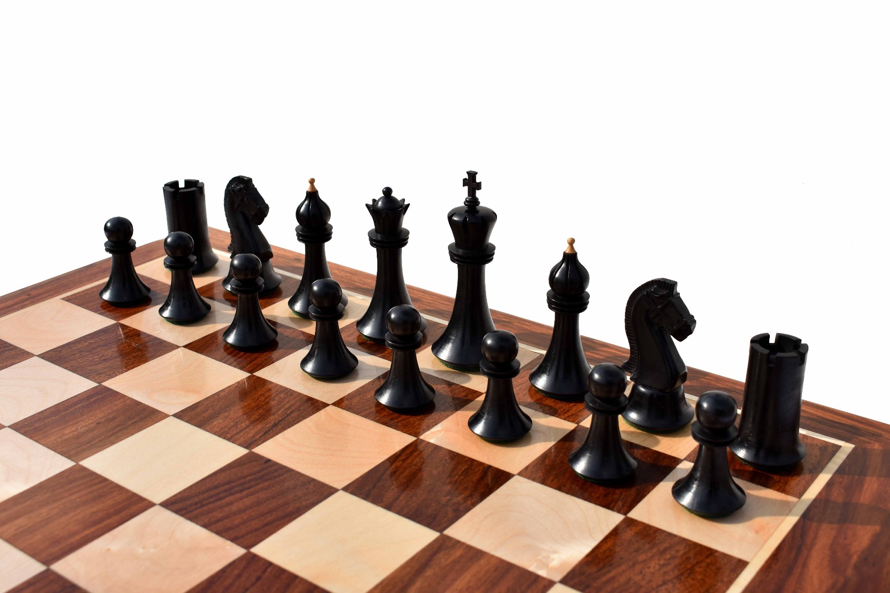 Forever Chessmen Series chess pieces <br> Boxwood & Ebonized <br> 3.5" King-7471 Forever Chessmen Series chess pieces Boxwood & Ebonized 3.5" King-7471