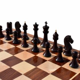 Forever Chessmen Series chess pieces Boxwood & Rosewood 3.5" King-7486