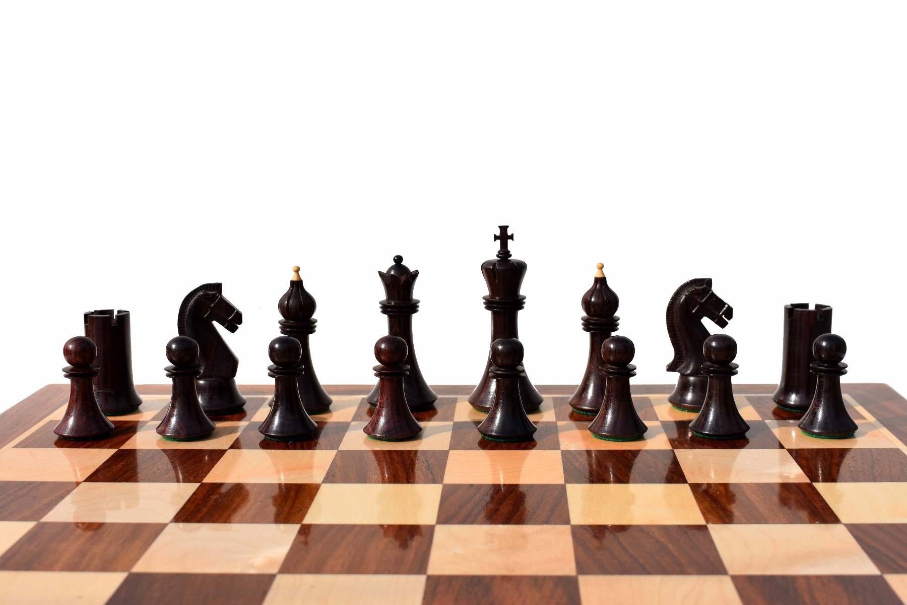 Forever Chessmen Series chess pieces Boxwood & Rosewood 3.5" King-7485