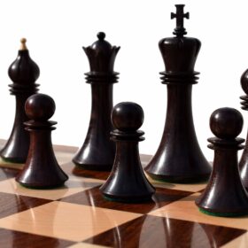 Forever Chessmen Series chess pieces Boxwood & Rosewood 3.5" King-7491
