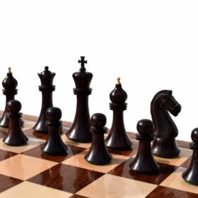 Forever Chessmen Series chess pieces Boxwood & Rosewood 3.5" King-7492